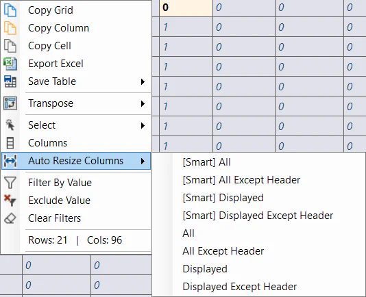 Auto Resize Columns