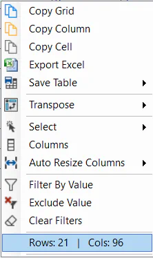 Row and Column Counts