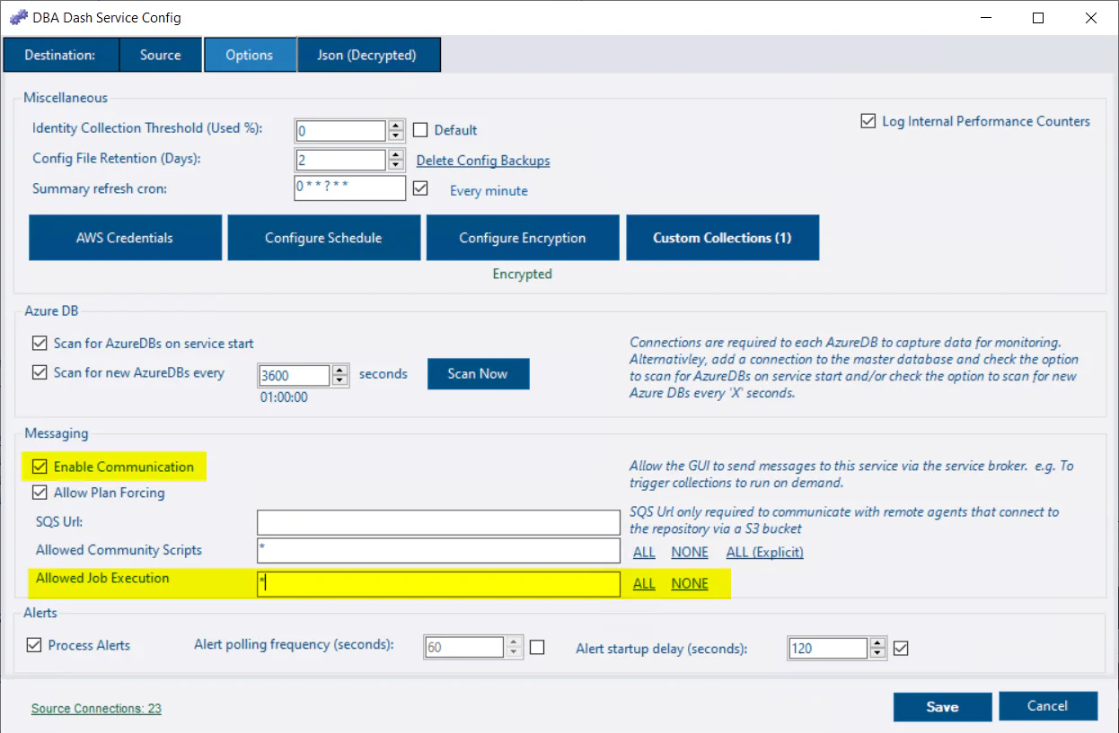 Enable Job Execution