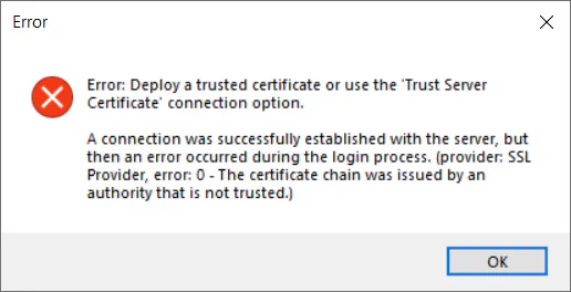 Old error dialog