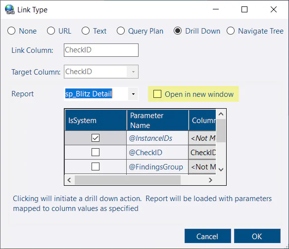 Open in new window option