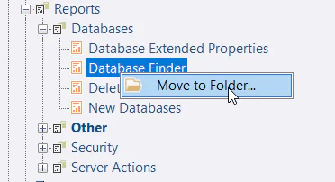 Report folders