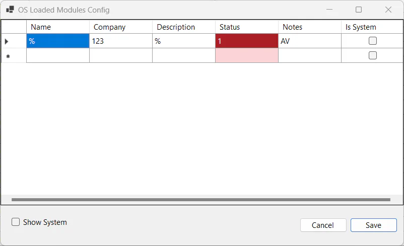 OS Loaded Modules