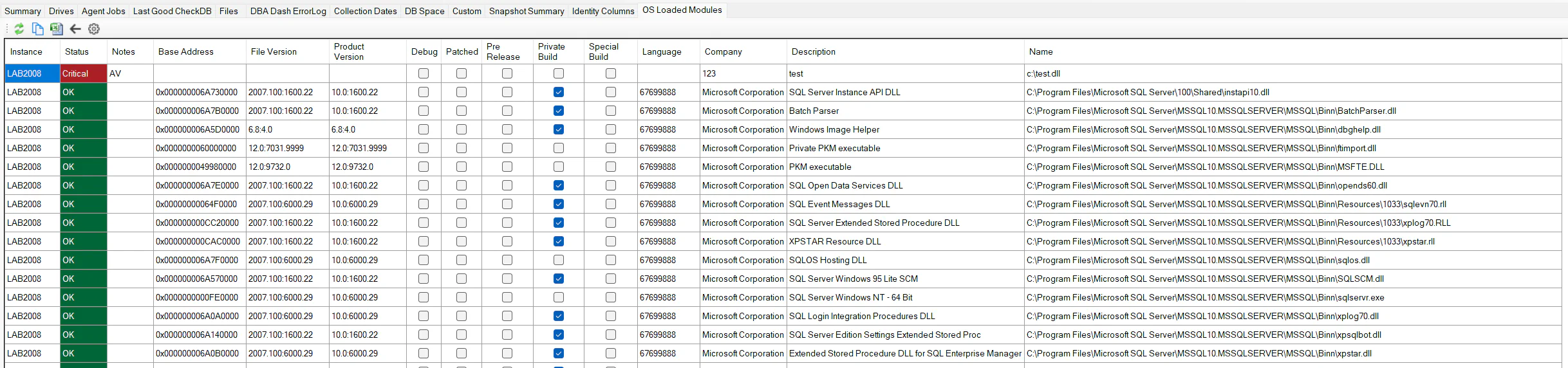 OS Loaded Modules